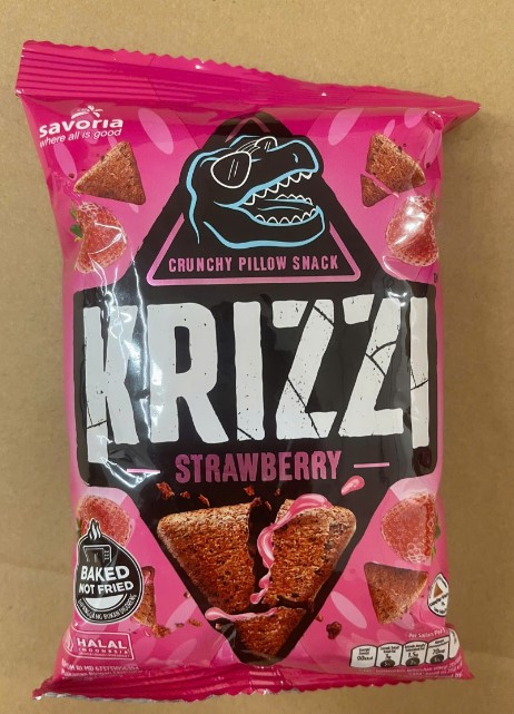 Bánh snack Krizzi LaVa vị dâu 50g